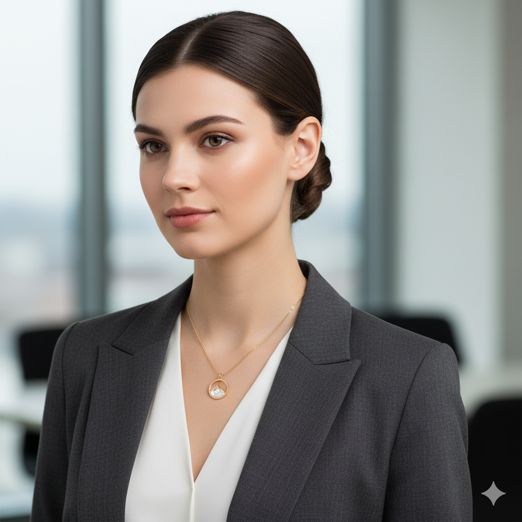 Sunrise Dainty Necklace | 18K PVD Gold Plated - For Women | Includes: Necklace