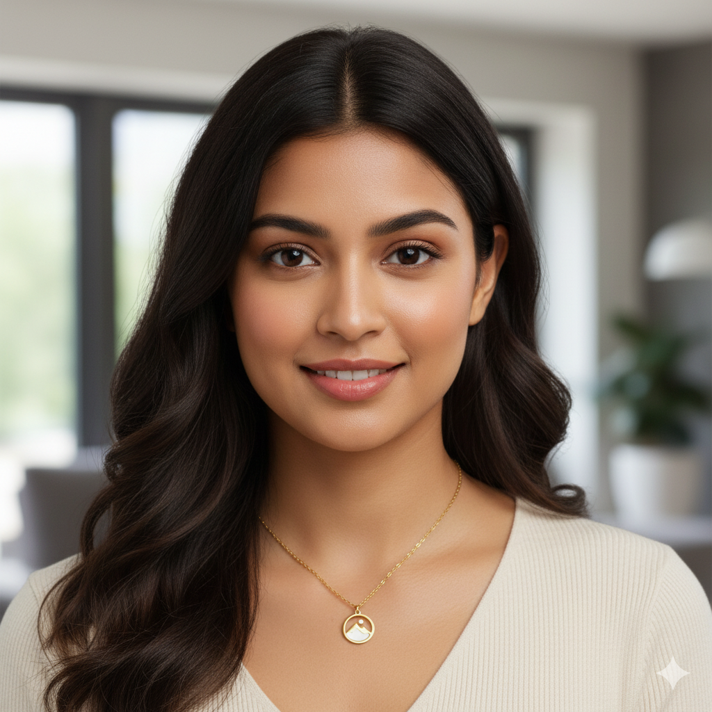 Sunrise Dainty Necklace | 18K PVD Gold Plated - For Women | Includes: Necklace