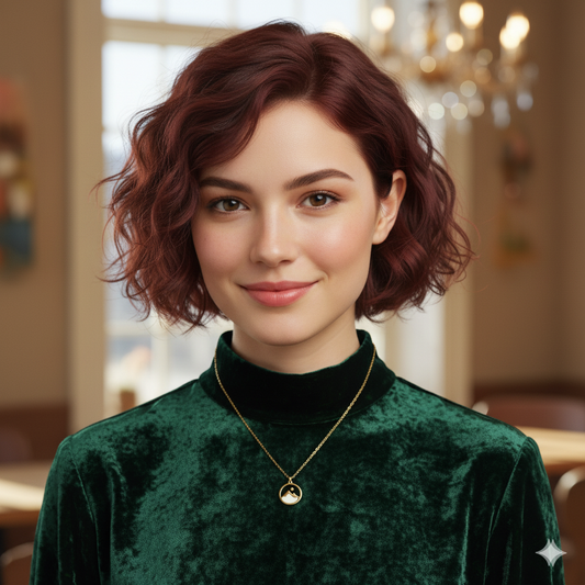 Sunrise Dainty Necklace | 18K PVD Gold Plated - For Women | Includes: Necklace