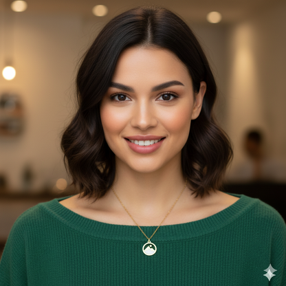 Sunrise Dainty Necklace | 18K PVD Gold Plated - For Women | Includes: Necklace