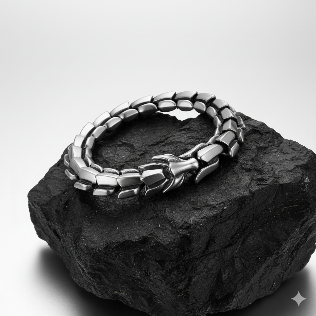 Steel Dragon Bracelet | Premium Alloy - For Men | Includes: Bracelet