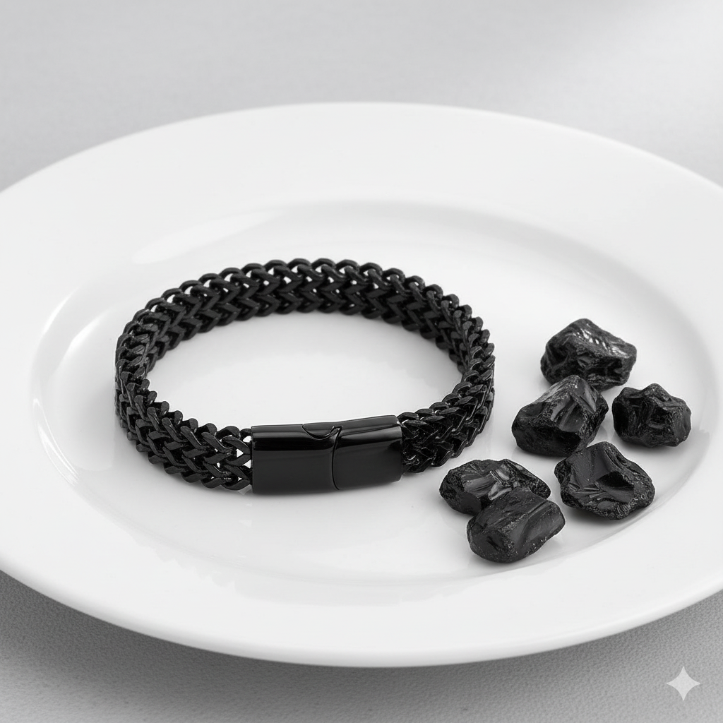 Mystic Black Bracelet | Stainless Steel - For Men | Includes: Bracelet
