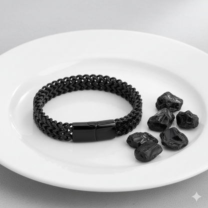 Mystic Black Bracelet | Stainless Steel - For Men | Includes: Bracelet