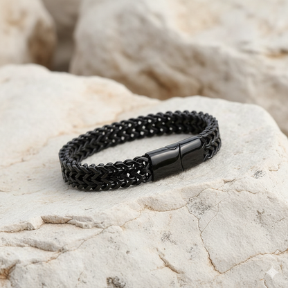 Mystic Black Bracelet | Stainless Steel - For Men | Includes: Bracelet
