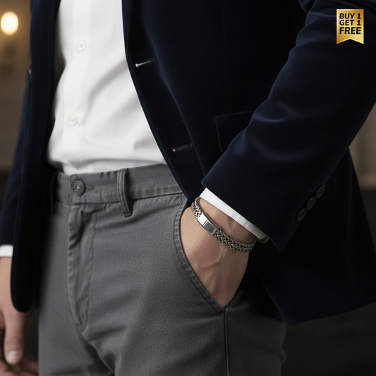 Strong Steel Woven Bracelet | Stainless Steel - For Men | Includes: Bracelet