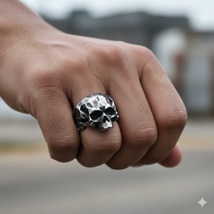 Viking Skull Ring | Stainless Steel– For Men | Includes: Ring