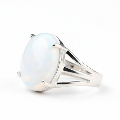Inspiration Bezel Ring Flexi Size | Syn. Opal – For Men | Includes: Ring