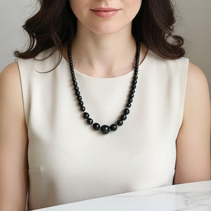 Guardian Obsidian Necklace | Black Obsidian Stone - For Women | Includes: Necklace