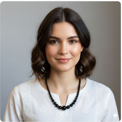 Guardian Obsidian Necklace | Black Obsidian Stone - For Women | Includes: Necklace