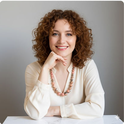 Heart Harmony Necklace | Rhodonite Stone - For Women | Includes: Necklace