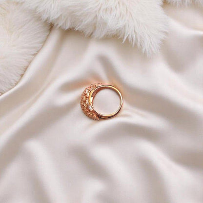 Garden Glow Ring | 925 Silver & Rose Gold Plating - For Women | Includes: Ring