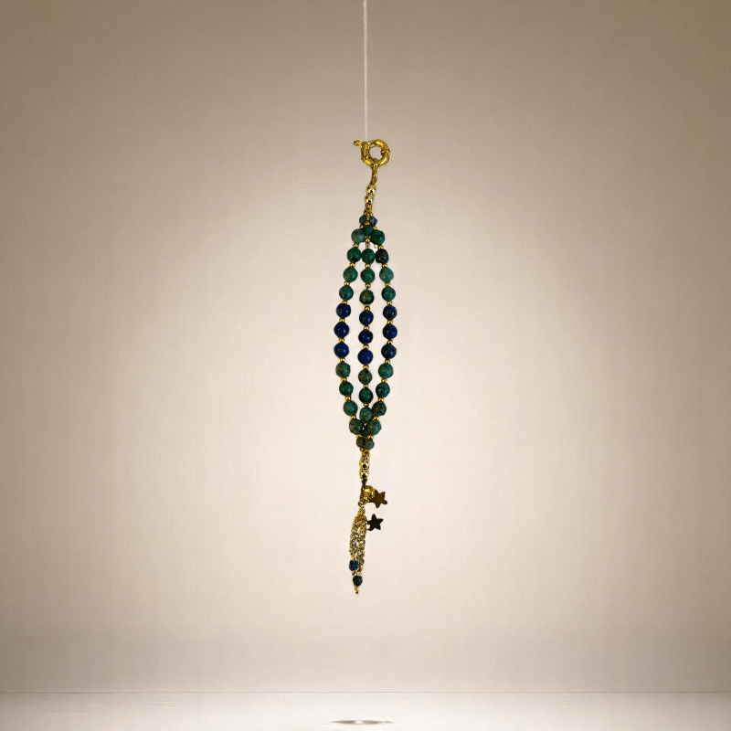 Deep Cosmos 3 Layered Set | Azurite Stone - For Women | Includes: Necklace, Bracelet