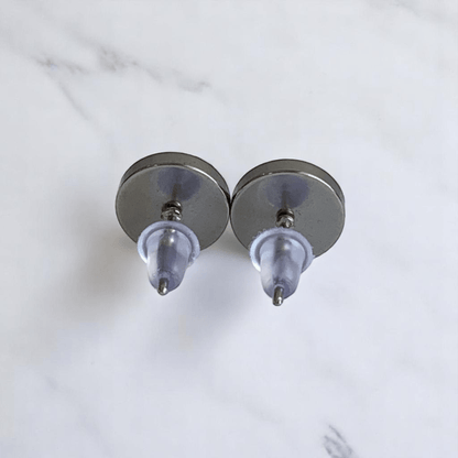 Ember Spark Studs | Carnelian & Silver PVD Plated - For Women | Includes: Earrings