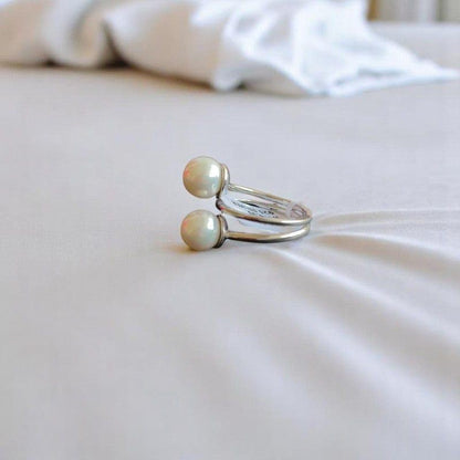 Celestial Pearl Ring | 925 Silver & Pearl - For Women | Includes: Ring