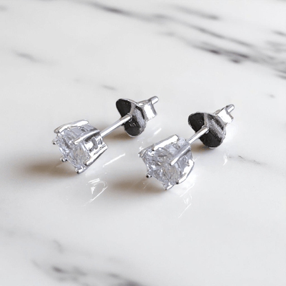 Timeless Shine Earrings | 925 Silver & Zircon - For Women | Includes: Earrings