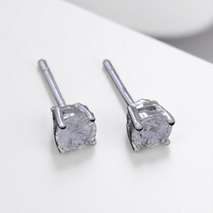 Timeless Shine Earrings | 925 Silver & Zircon - For Women | Includes: Earrings