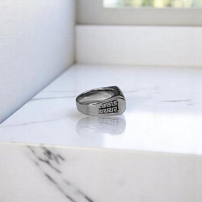 Regal Stripe Ring | 925 Silver - For Men | Includes: Ring