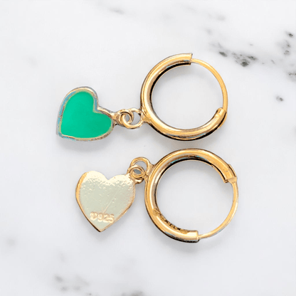 Delicate Heart Earrings | 925 Silver - For Women | Includes: Earrings