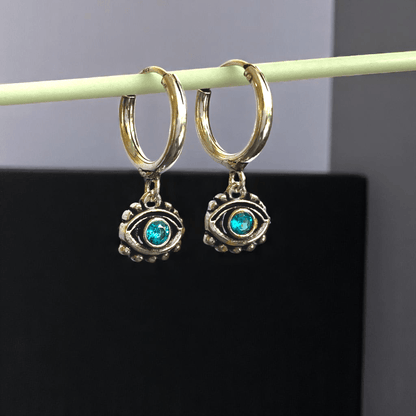 Classic Evil Eye Earrings | 925 Silver - For Women | Includes: Earrings
