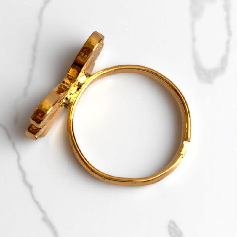 Butterfly Ring | Gold Plated Adjustable - For Girls | Includes: Ring