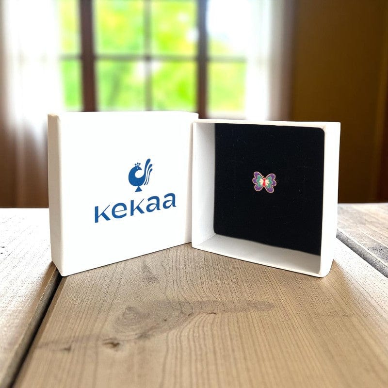 Butterfly Ring | Gold Plated Adjustable - For Girls | Includes: Ring