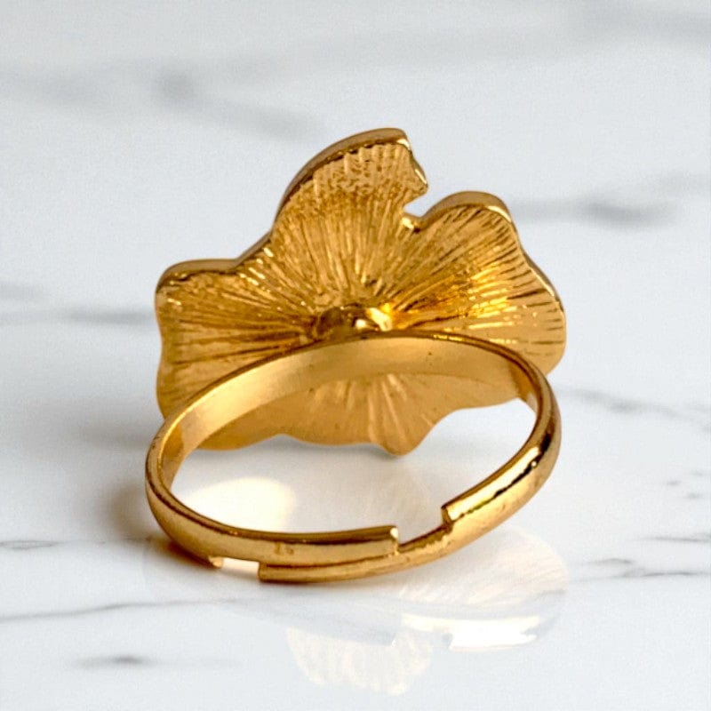 Blue Baby Elephant Ring | Gold Plated Adjustable - For Girls | Includes: Ring