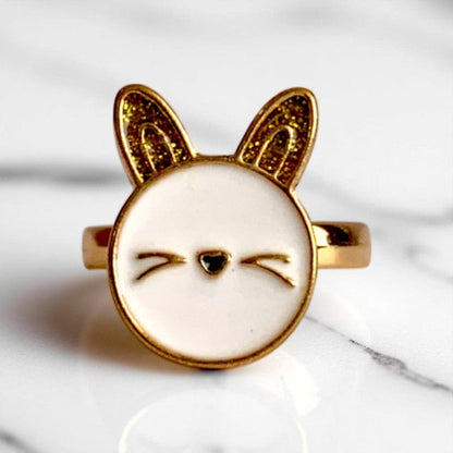 Spinning Bunny Ring | 18K PVD Gold Plated - For Women | Includes: Ring