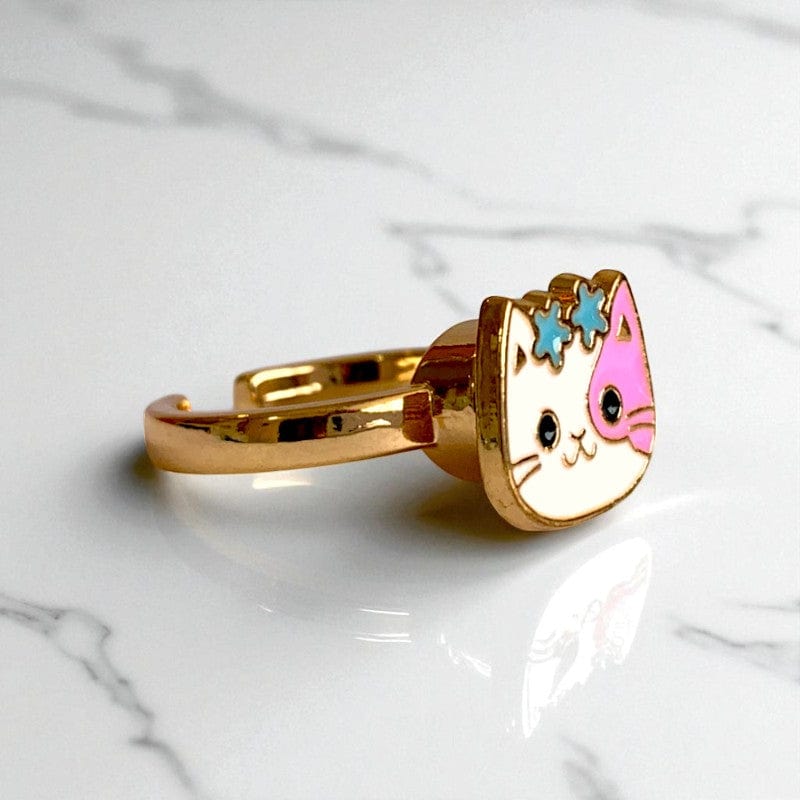 Spinning Kitty Ring | 18K PVD Gold Plated - For Women | Includes: Ring