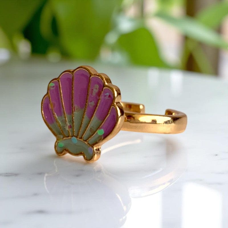 Spinning Seashell Ring | 18K PVD Gold Plated - For Women | Includes: Ring