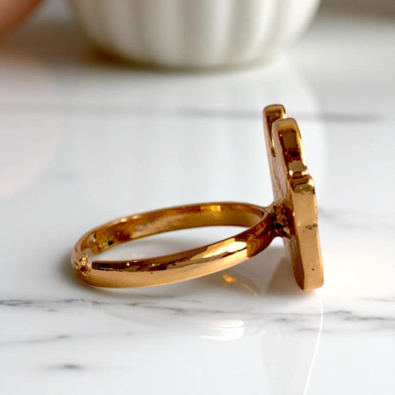 Baby Panda Ring | Gold Plated Adjustable - For Girls | Includes: Ring