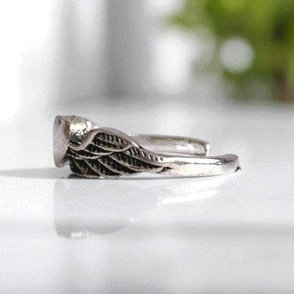 Classic Flying Heart Adjustable Ring | Premium Alloy - For Women | Includes: Ring
