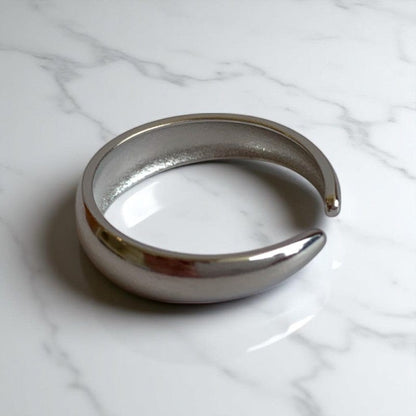 Funky Duo Adjustable Rings | PVD Silver plated - For Women | Includes: Rings (Set of 2)