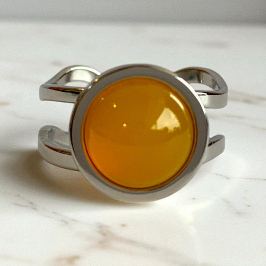 Prosperity Adjustable Ring | Yellow Aventurine - For Unisex | Includes: Ring