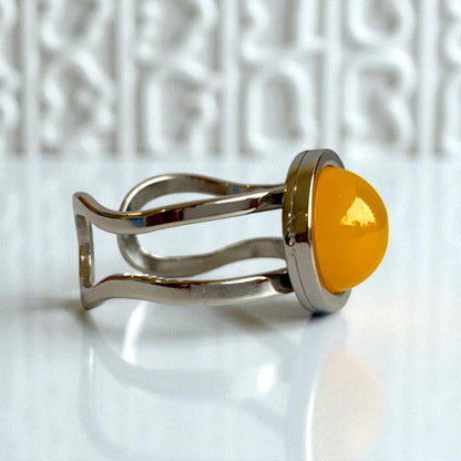 Prosperity Adjustable Ring | Yellow Aventurine - For Unisex | Includes: Ring