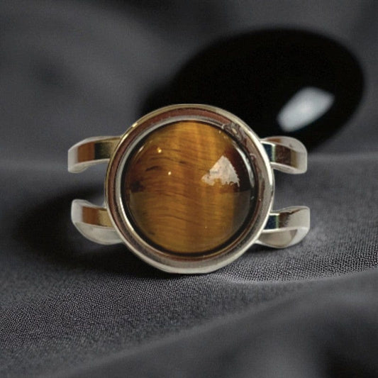 Courage Adjustable Ring | Tiger Eye - For Unisex | Includes: Ring
