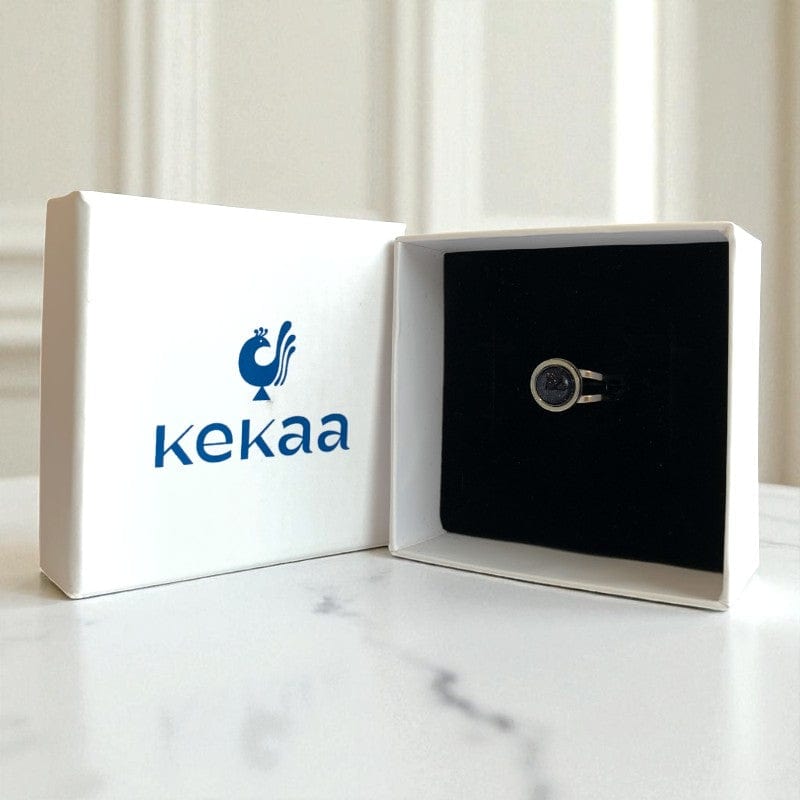 Confidence Adjustable Ring | Blue Sandstone - For Unisex | Includes: Ring