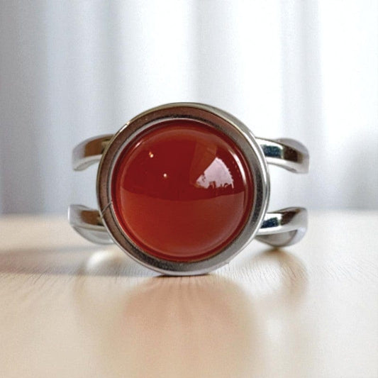 Strength Adjustable Ring | Red Onyx - For Unisex | Includes: Ring