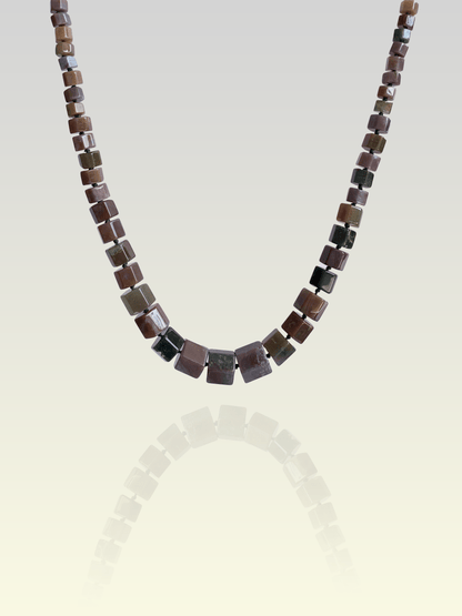 Vintage Gleam Necklace | Indian Agate Stone - For Women | Includes: Necklace