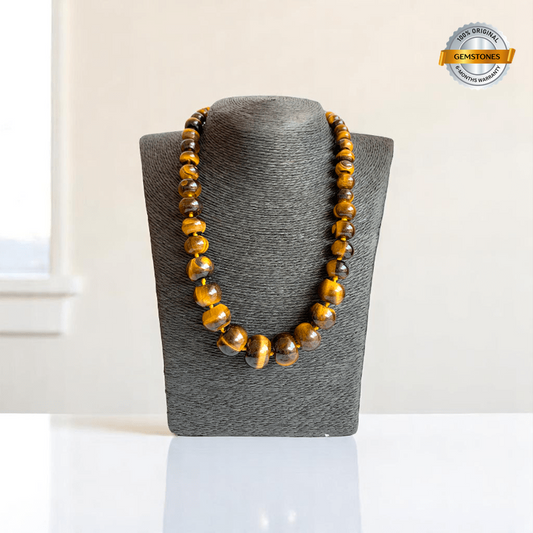 Tribal Root Necklace | Tiger Eye Stone - For Women | Includes: Necklace