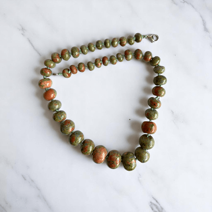 Serene Fusion Necklace | Unakite Stone - For Women | Includes: Necklace