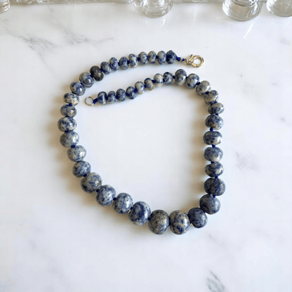 Indigo Calm Necklace | Sodalite Oblate Stone - For Women | Includes: Necklace