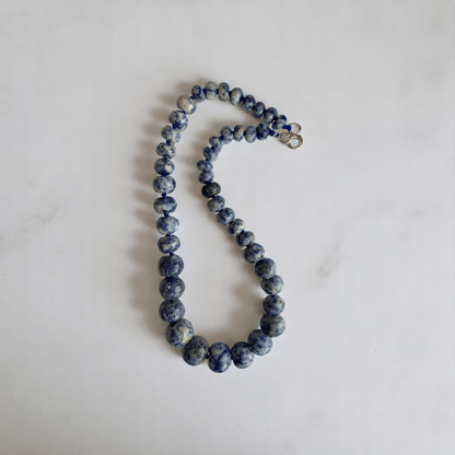 Indigo Calm Necklace | Sodalite Oblate Stone - For Women | Includes: Necklace