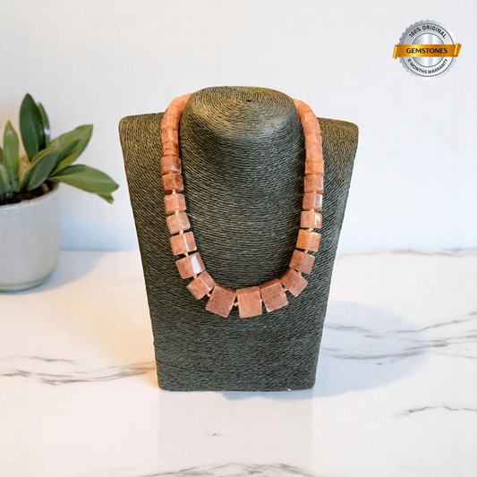 Sweet Glow | Red Strawberry Quartz Stone - For Women | Includes: Necklace