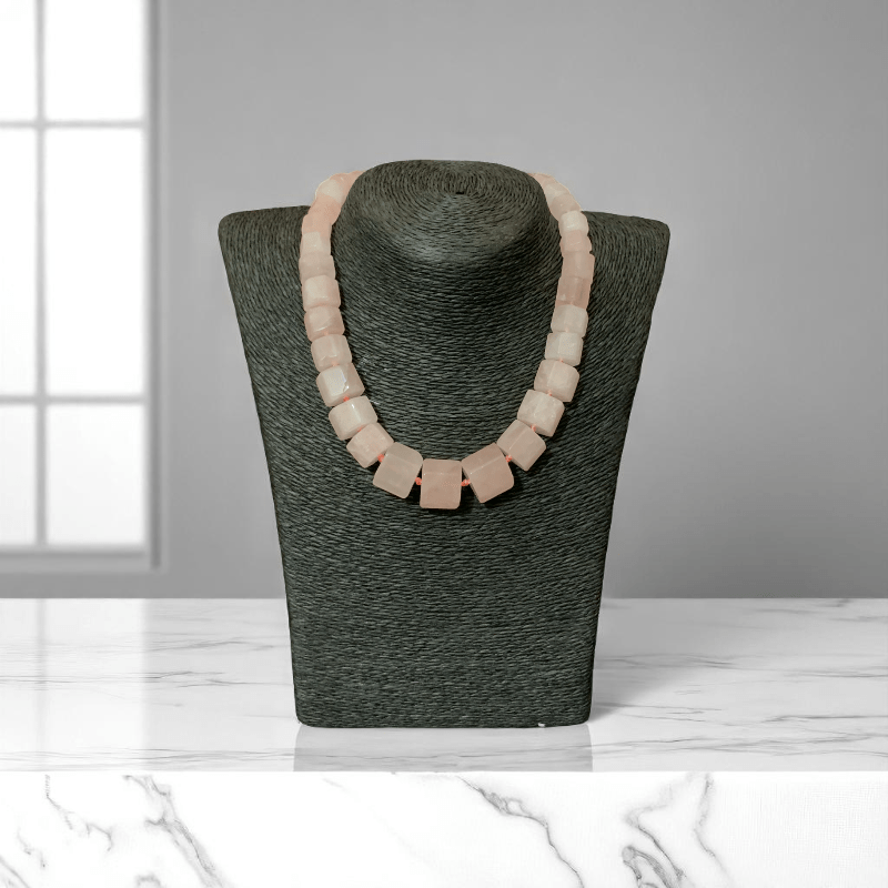 Love's Embrace Necklace | Rose Quartz Stone - For Women | Includes: Necklace