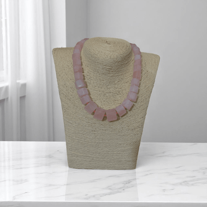 Love's Embrace Necklace | Rose Quartz Stone - For Women | Includes: Necklace