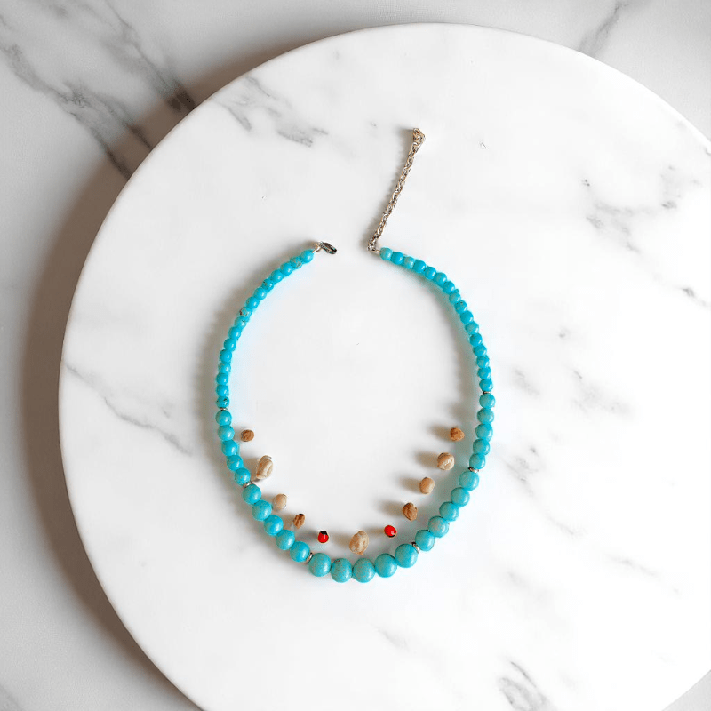 Sky Spirit Necklace | Turquoise Magnesite Stone - For Women | Includes: Necklace