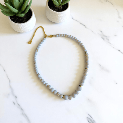 Lustrous Grace Necklace | Mother of Pearl Stone - For Women | Includes: Necklace