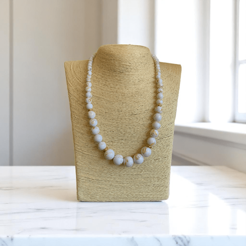 Lustrous Grace Necklace | Mother of Pearl Stone - For Women | Includes: Necklace