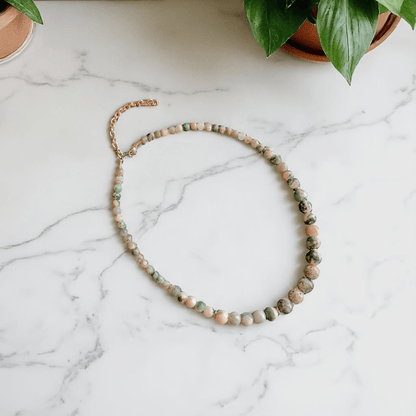 Earthbound Serenity Necklace | Tree Agate Stone - For Women | Includes: Necklace