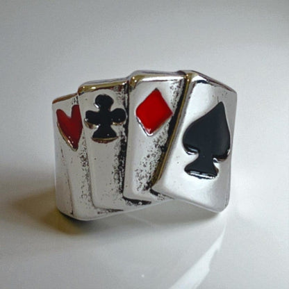 Fortune Cards Ring | Premium Alloy - For Men | Includes: Ring